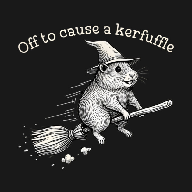 Off to Cause a Kerfuffle Whimsical Capy Wizard Meme Capybara by Donald's Store 2