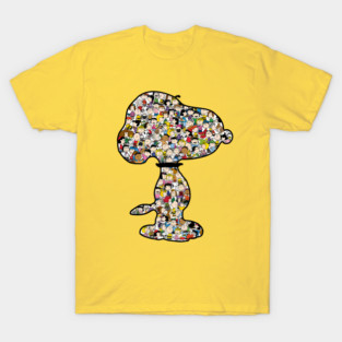 Snoopy Collage - Peanuts Characters T-Shirt