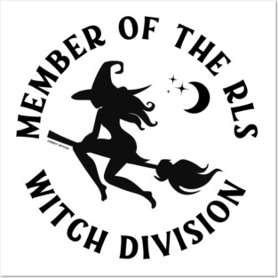 Member of the RLS Witch Division Cheeky Witch® Posters and Art