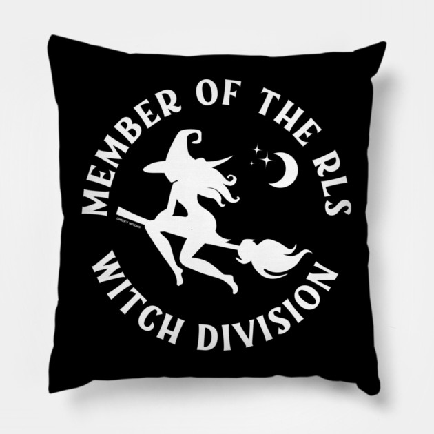 Member of the RLS Witch Division Cheeky Witch® Pillow by Cheeky Witch