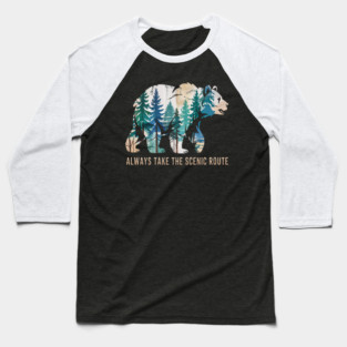 Always Take The Scenic Route Baseball T-Shirt