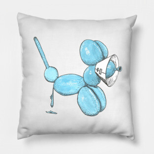Popped Balloon Dog Pillow