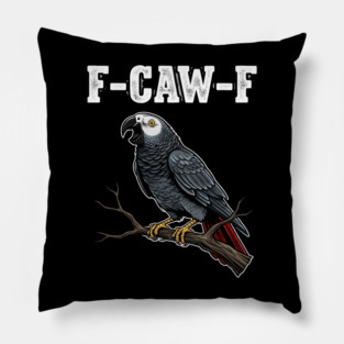 F-CAW-F Parrot Meme Pillow