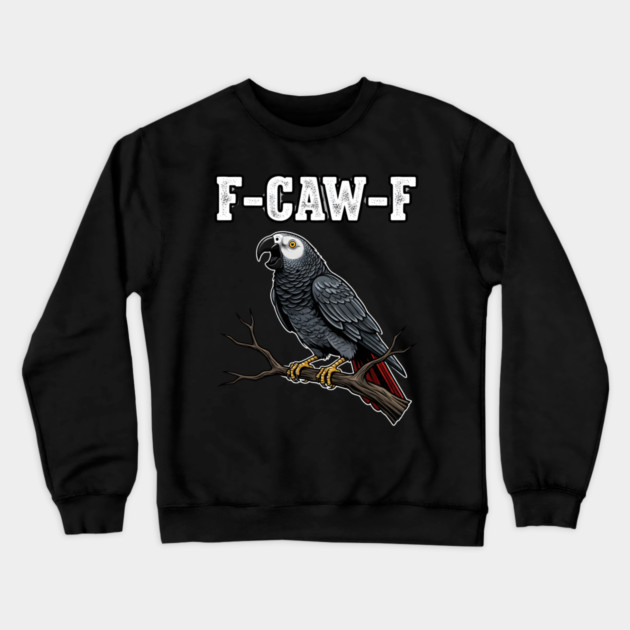 F-CAW-F Parrot Meme Crewneck Sweatshirt by MOHAMED 's Store 45
