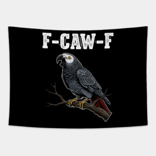F-CAW-F Parrot Meme Tapestry