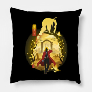 Edward Elric - Fullmetal Alchemist Brotherhood - Silhouette Art Pillow