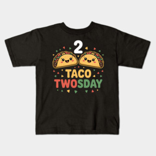 Taco Twosday 2nd Birthday Boy Girl Kids T-Shirt