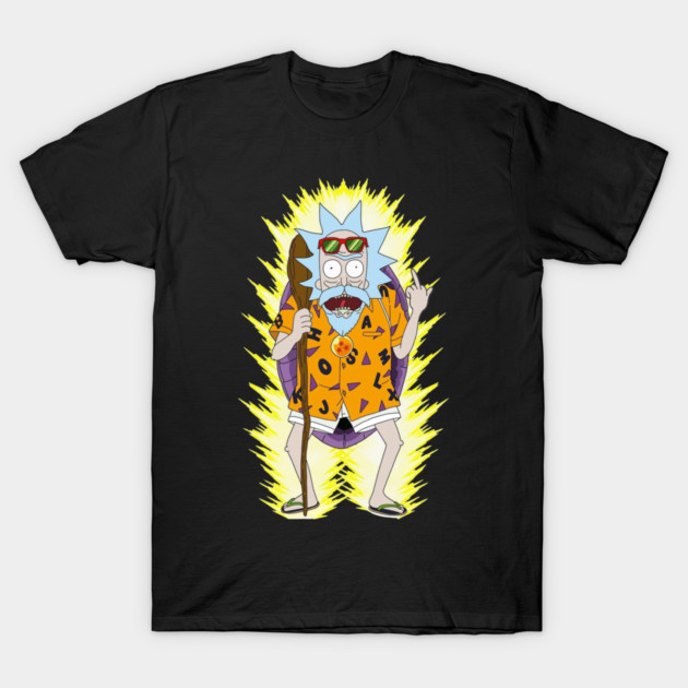 Master Rick Roshi Dragon Ball Mashup - Rick And Morty Master Roshi - T ...