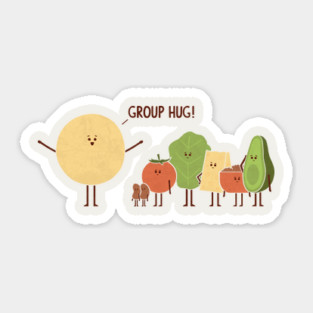 Group Hug Sticker