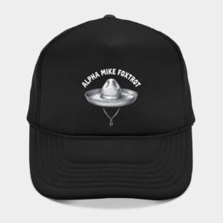 Alpha Mike Foxtrot Gamer Victory Code Military Humor Hat