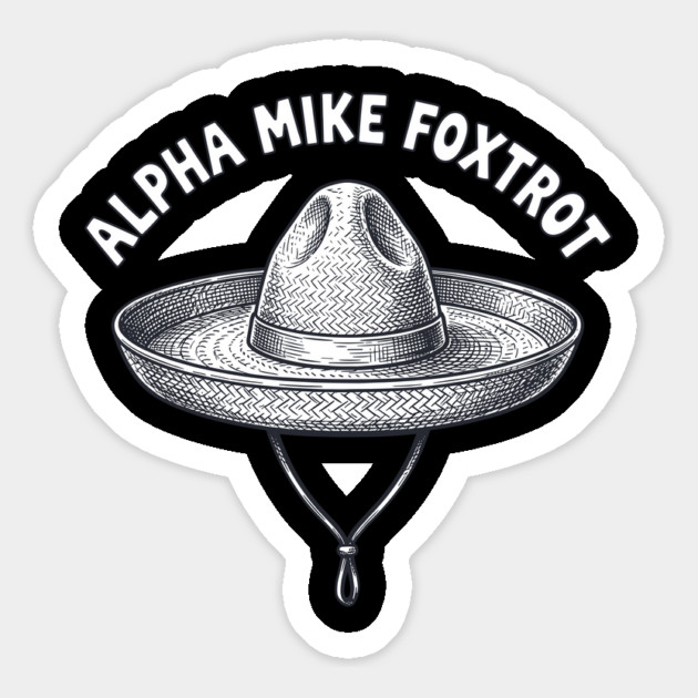 Alpha Mike Foxtrot Gamer Victory Code Military Humor Magnet by belownormal