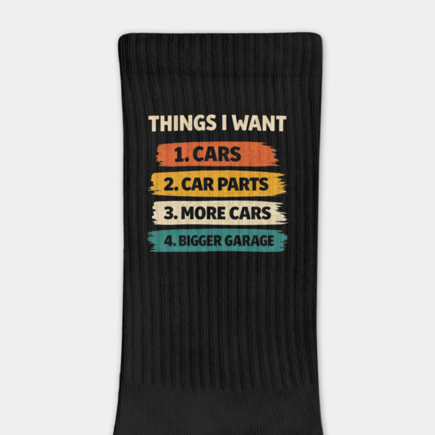 Retro Things I Want Car Enthusiast Auto Mechanic Engine Men by shirtlux