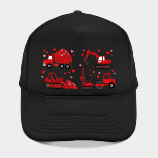 Valentine's Day Construction Vehicles Love Gift Hat