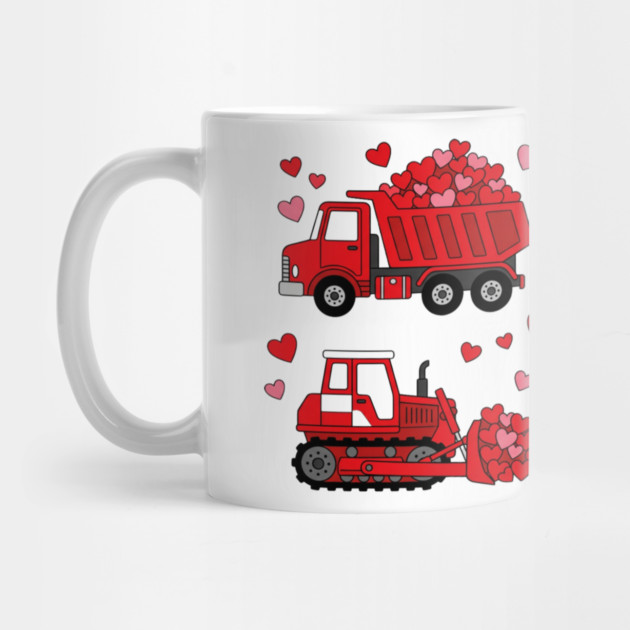 Valentine's Day Construction Vehicles Love Gift by ArtistTee ⭐⭐⭐⭐⭐