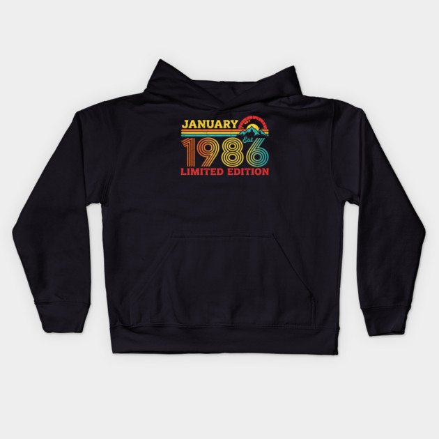 January 1986 Est. Limited Edition Birthday Kids Hoodie by ArtistTee ⭐⭐⭐⭐⭐