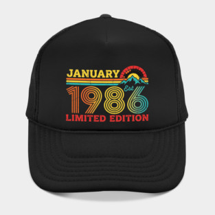 January 1986 Est. Limited Edition Birthday Hat