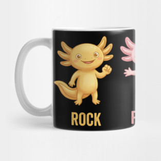 Rock Paper Scissors Axolotl Funny Game Mug