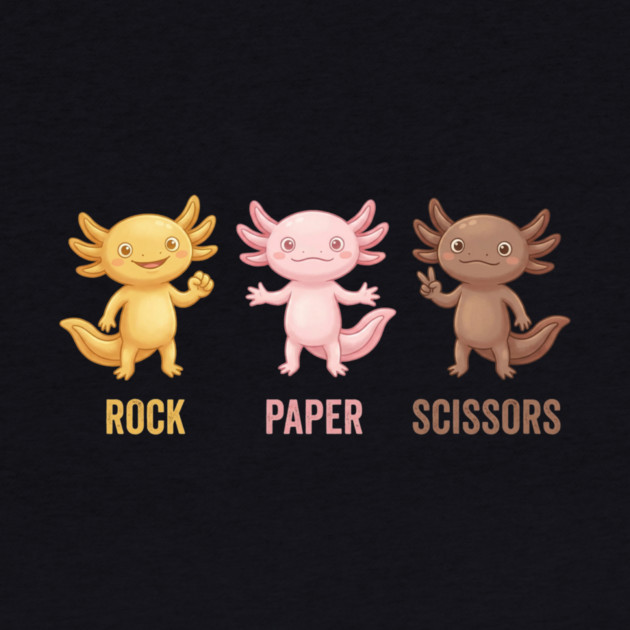 Rock Paper Scissors Axolotl Funny Game by ArtistTee ⭐⭐⭐⭐⭐