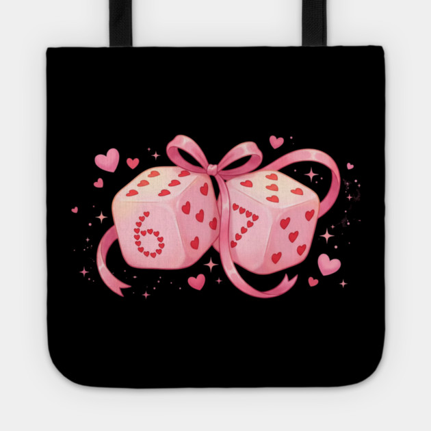 Six And Seven Dice Love Valentine's Day Tote by ArtistTee ⭐⭐⭐⭐⭐