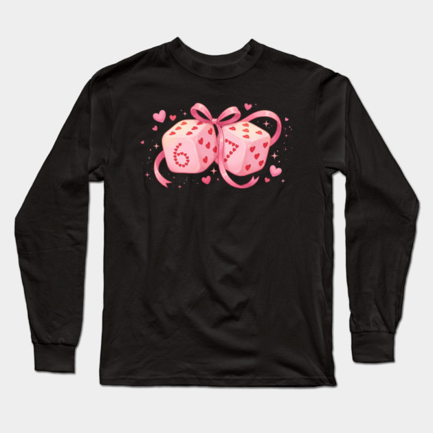 Six And Seven Dice Love Valentine's Day Long Sleeve T-Shirt by ArtistTee ⭐⭐⭐⭐⭐