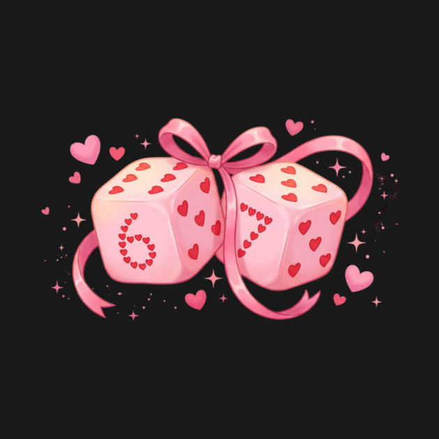 Six And Seven Dice Love Valentine's Day by ArtistTee ⭐⭐⭐⭐⭐