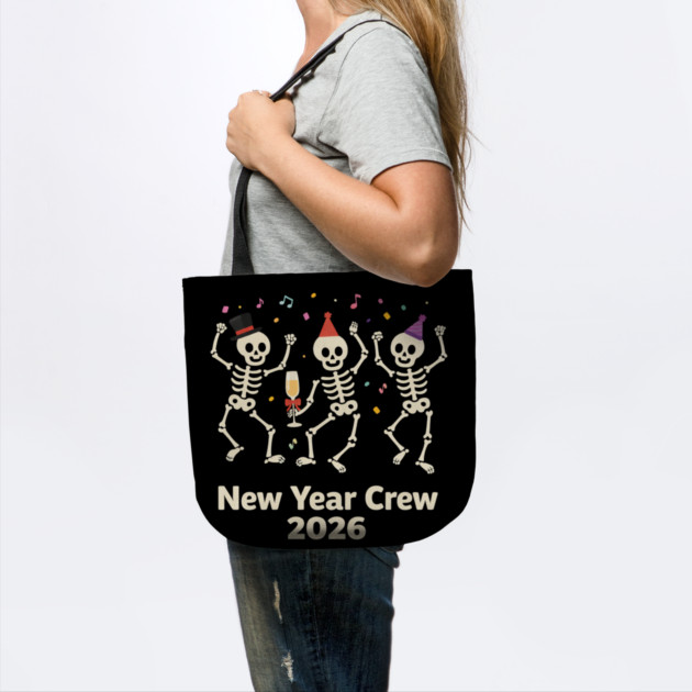 Nurse Skeleton New Year Crew 2026 Funny ER ICU Party Humor by shirtlux