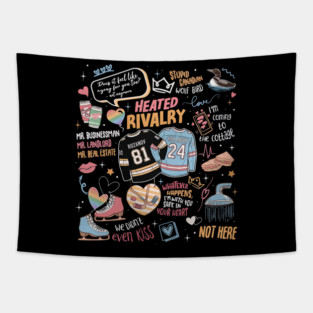 Heated Rivalry Romance - Hollanov Couple Romance Book, Hockey Rivals Couple, Movie Book Tapestry