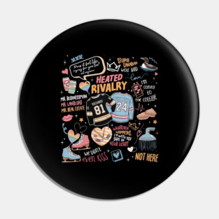 Heated Rivalry Romance - Hollanov Couple Romance Book, Hockey Rivals Couple, Movie Book Pin