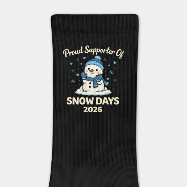 Funny Proud Supporter Snow Days Teacher Crew Winter Humor by shirtlux