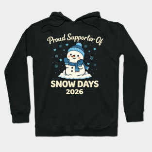 Funny Proud Supporter Snow Days Teacher Crew Winter Humor Hoodie