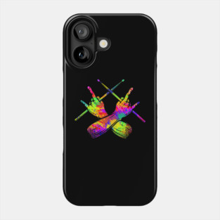 Drummer, Drummer, Drumsticks, Rock Phone Case