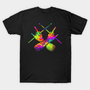Drummer, Drummer, Drumsticks, Rock T-Shirt