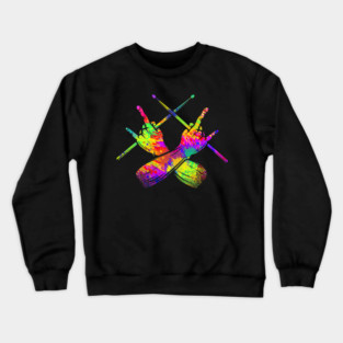 Drummer, Drummer, Drumsticks, Rock Crewneck Sweatshirt