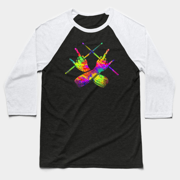 Drummer, Drummer, Drumsticks, Rock Baseball T-Shirt by yangho