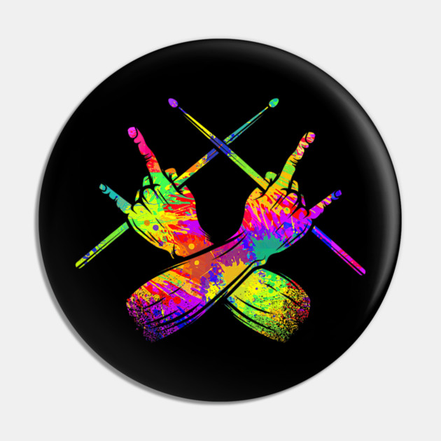 Drummer, Drummer, Drumsticks, Rock Pin by yangho