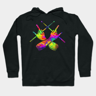 Drummer, Drummer, Drumsticks, Rock Hoodie
