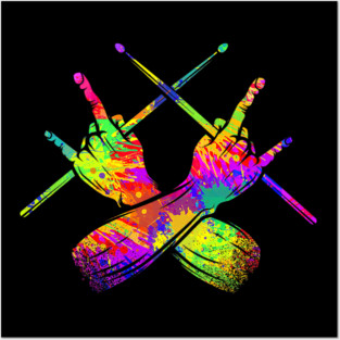 Drummer, Drummer, Drumsticks, Rock Posters and Art