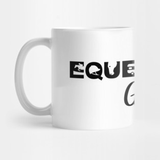 Equestrian Girl (Black) Mug