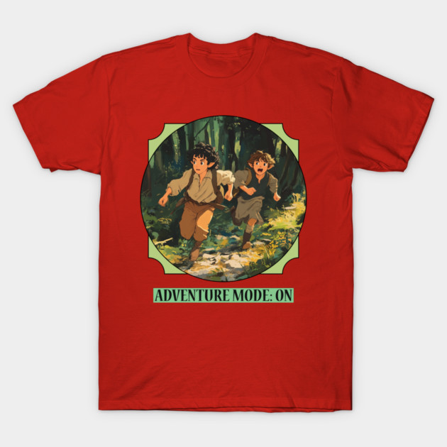 Adventure Mode: ON Adventure Seekers T-Shirt by Lamount Tees