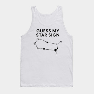Guess My Star Sign – Gemini Zodiac, Astrology Constellation - Black Prin Tank Top