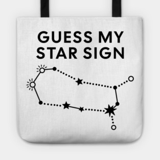Guess My Star Sign – Gemini Zodiac, Astrology Constellation - Black Prin Tote