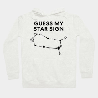 Guess My Star Sign – Gemini Zodiac, Astrology Constellation - Black Prin Hoodie
