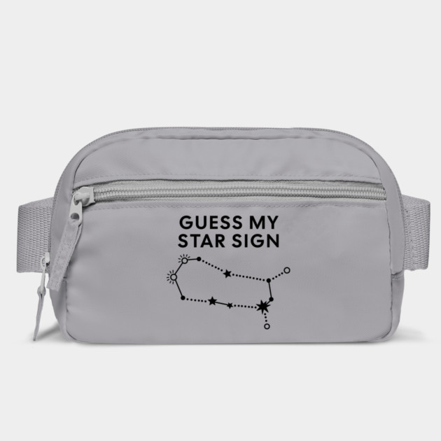 Guess My Star Sign – Gemini Zodiac, Astrology Constellation - Black Prin by Designed By Marty
