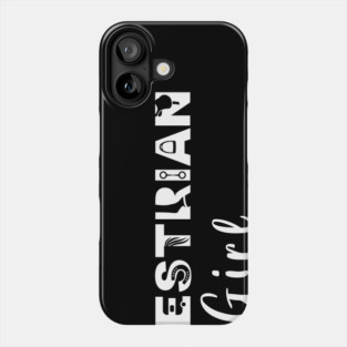 Equestrian Girl (White) Phone Case