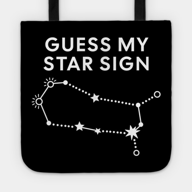 Guess My Star Sign – Gemini Zodiac, Astrology Constellation - White Print Tote by Designed By Marty