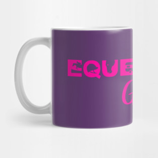 Equestrian Girl (Hot Pink) Mug