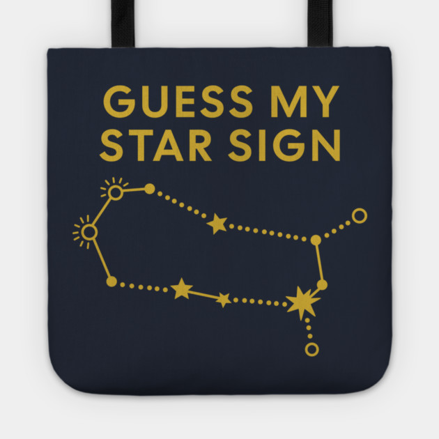 Guess My Star Sign – Gemini Zodiac, Astrology Constellation - Classic Gold Print Tote by Designed By Marty