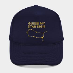 Guess My Star Sign – Gemini Zodiac, Astrology Constellation - Classic Gold Print Hat