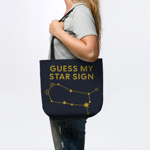 Guess My Star Sign – Gemini Zodiac, Astrology Constellation - Classic Gold Print by Designed By Marty
