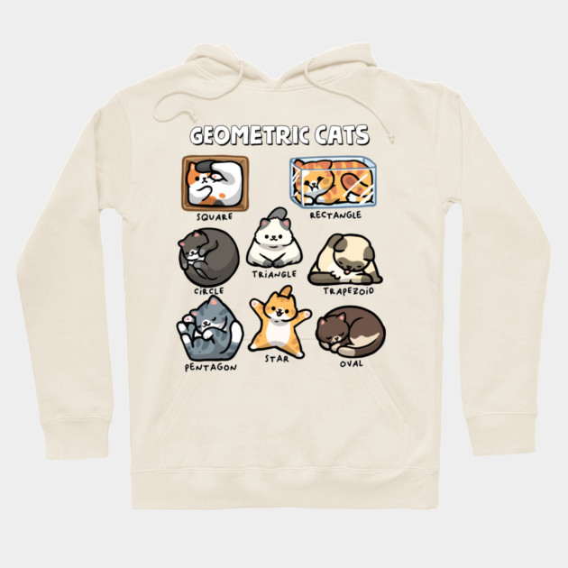 Geometric Cats Hoodie by GoshWow®
